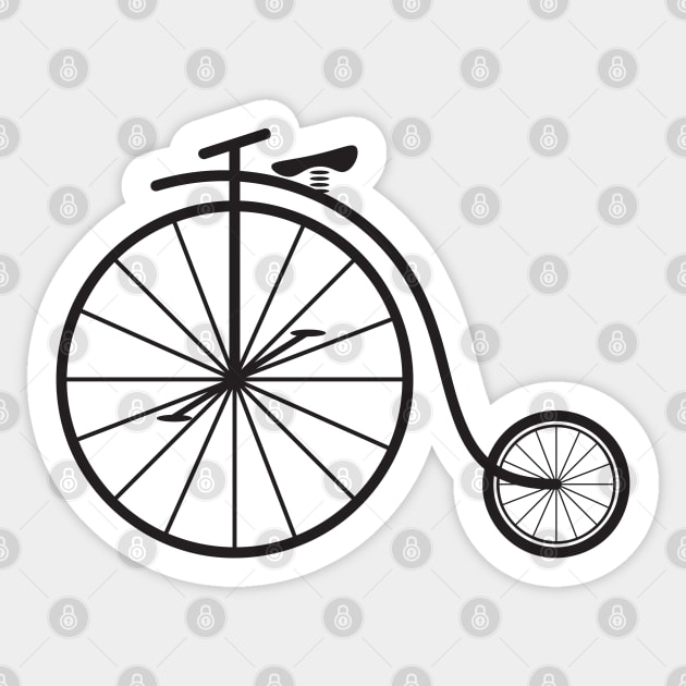 Penny Farthing Bicycle Sticker by THP Creative